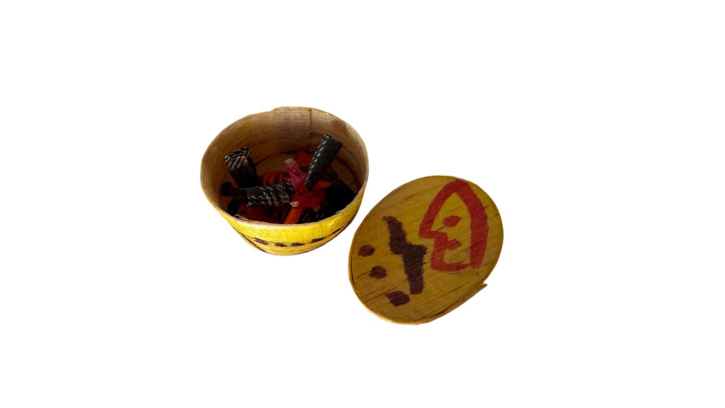 Candy basket worry dolls
