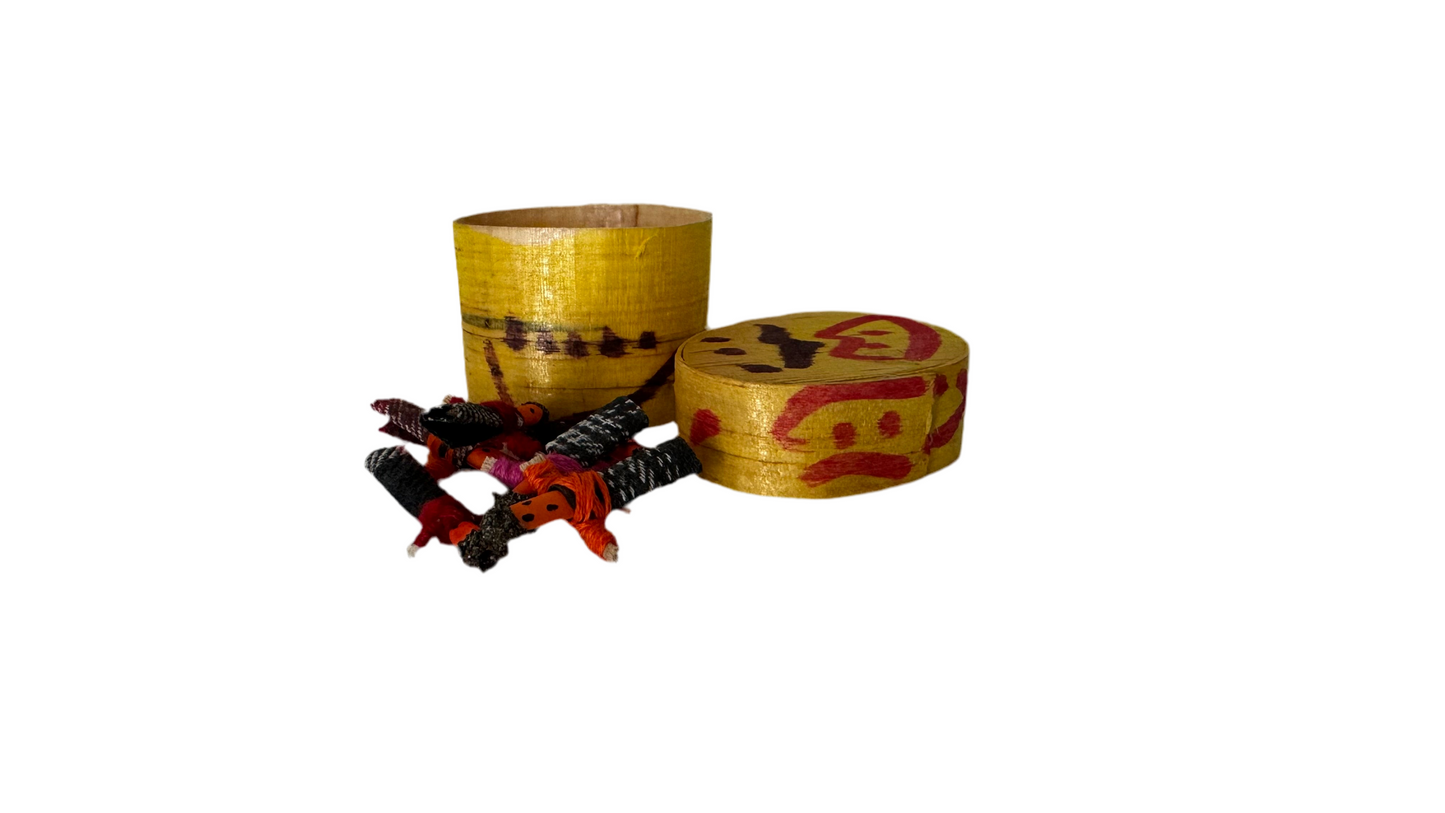 Candy basket worry dolls