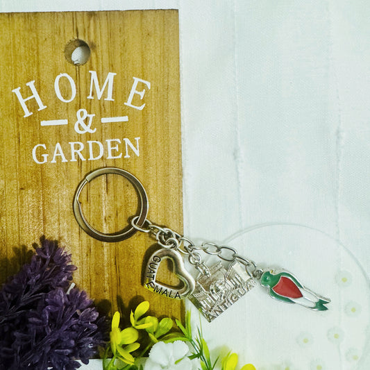 Guatemala Metal Keychain